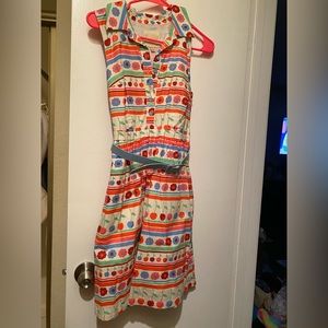 ModCloth fits the function shirt dress in retro cherry print